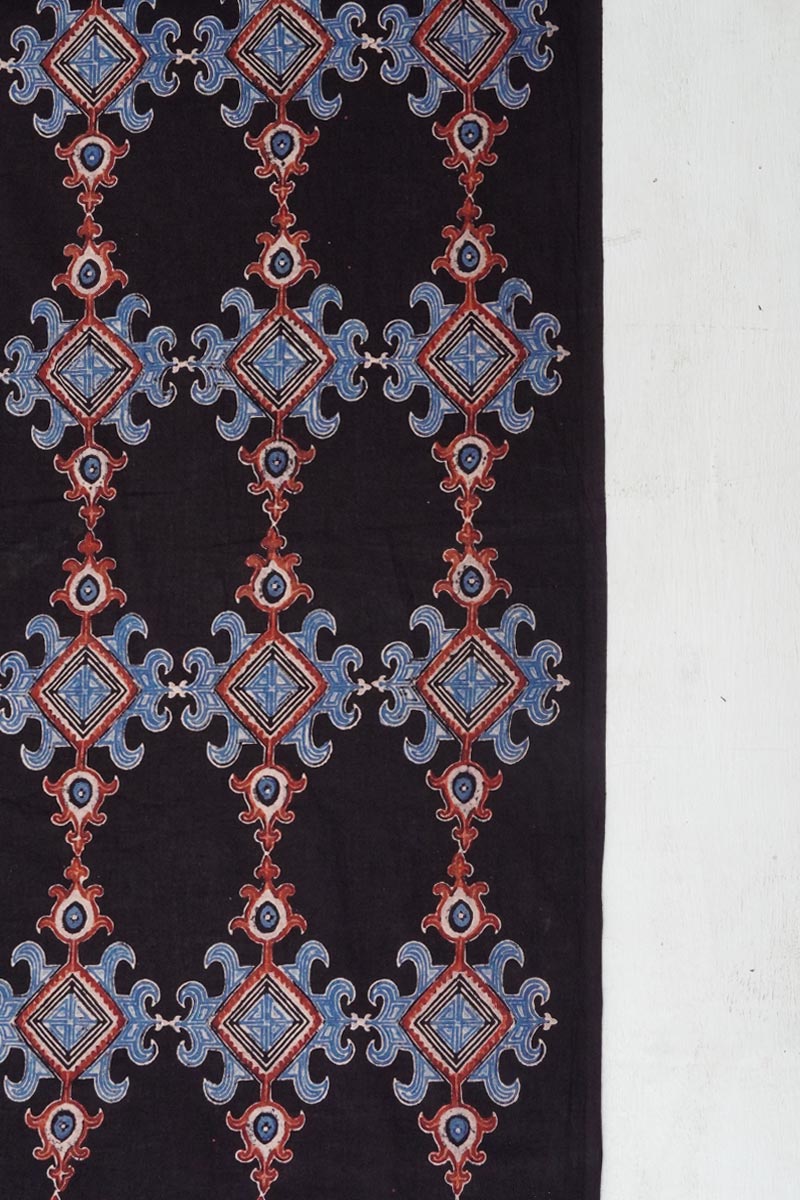 Cotton Fabric - Saaz Black