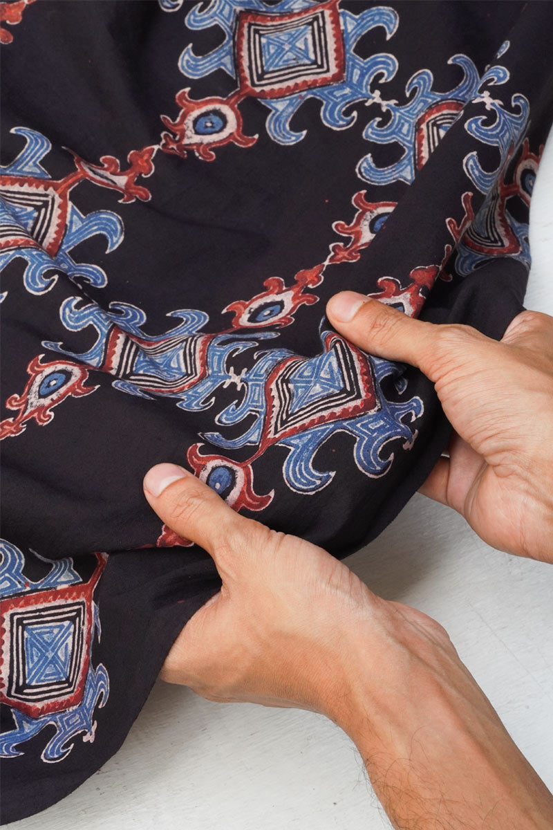 Cut Fabric - Saaz Black