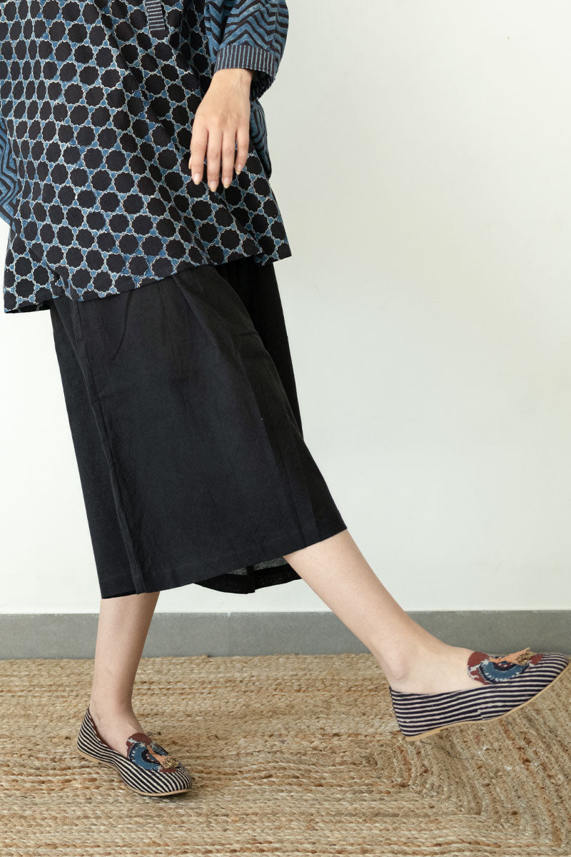 Freesize Black Culottes