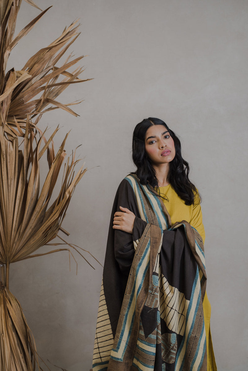 Co-ord Set of 3 - Kurta, Culotte & Dupatta - Sura 13