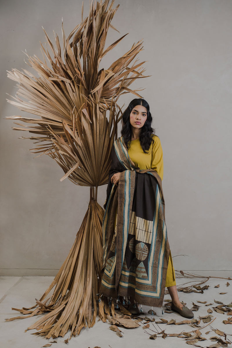 Co-ord Set of 3 - Kurta, Culotte & Dupatta - Sura 13
