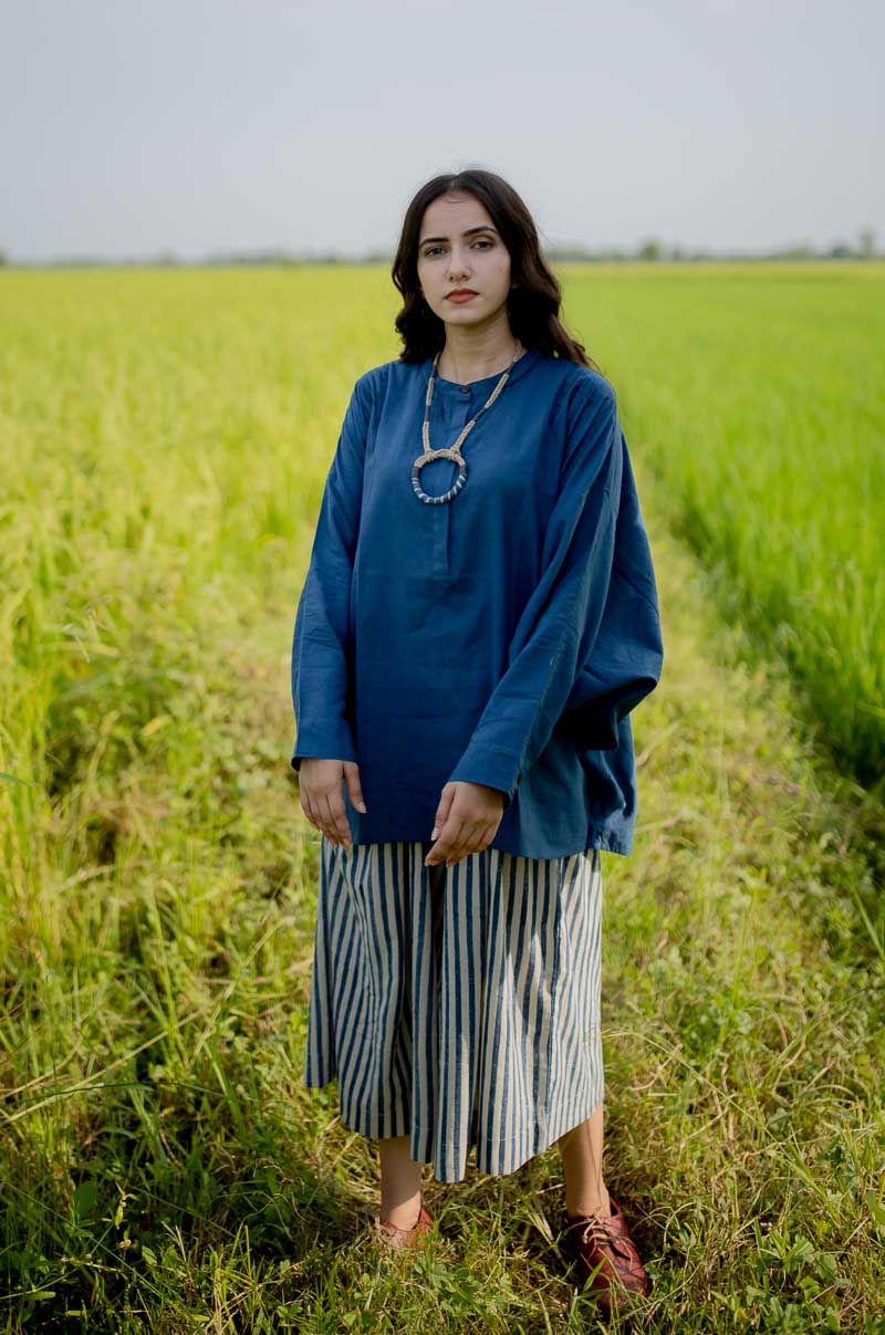 Co-ord Set of 2 – Antifit Top & Culotte – Indigo