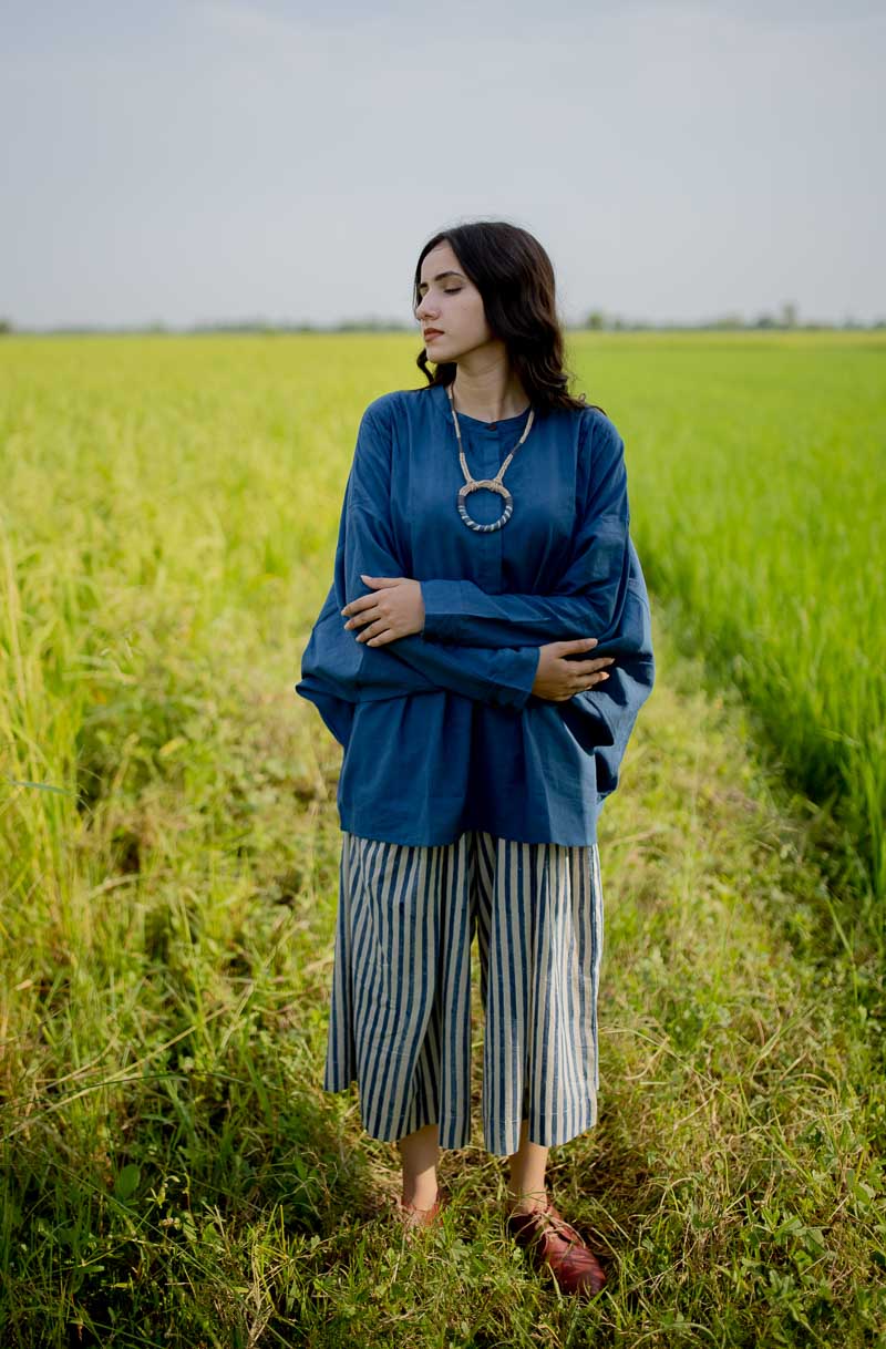 Co-ord Set of 2 – Antifit Top & Culotte – Indigo