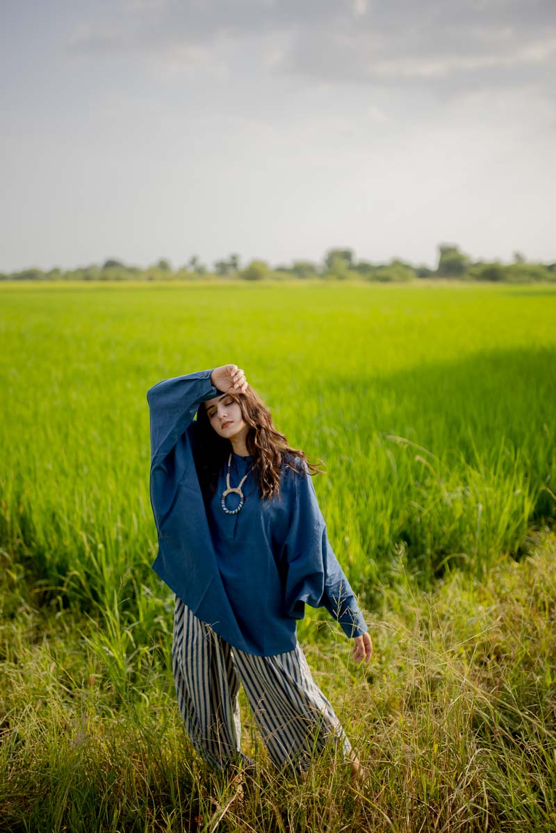 Co-ord Set of 2 – Antifit Top & Culotte – Indigo