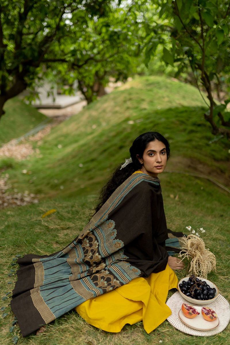 Set of 3 - Basic Kurta, Dupatta, Culotte - Aviv