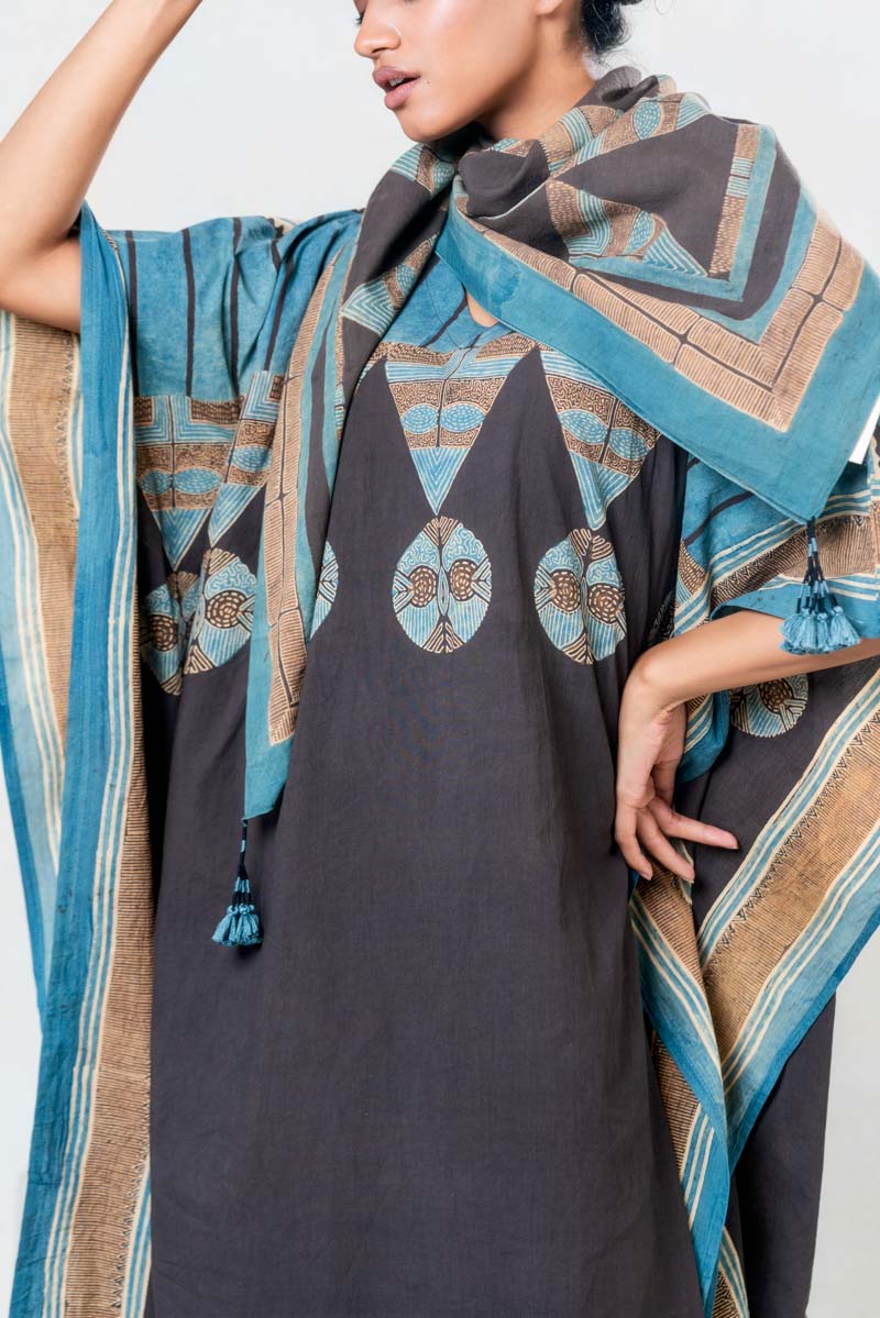 Co-ord Set of 2 – Kaftan & Scarf – Sura 03