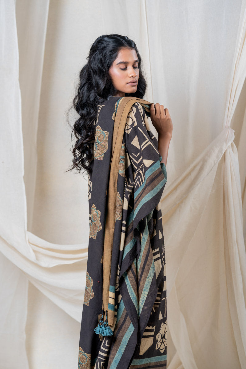 Co-ord Set of 2 - Kaftan & Scarf - Sura 04