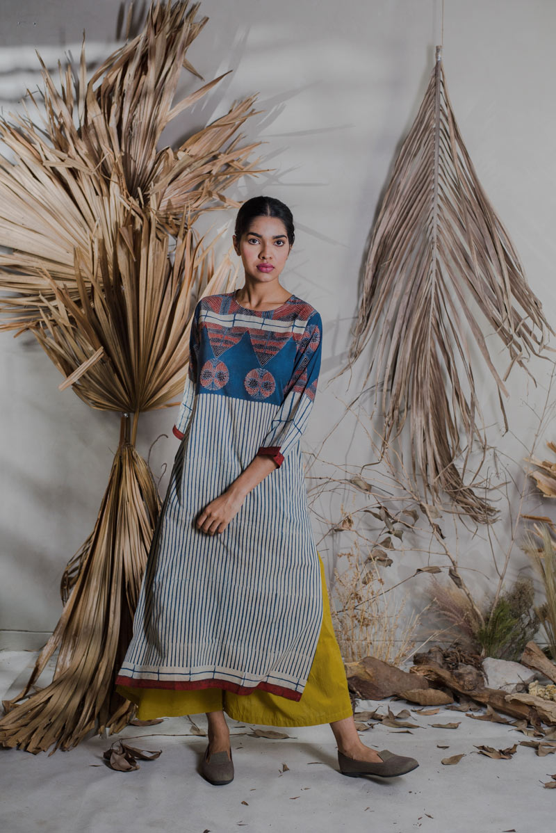 Co-ord Set of 3 - Kurta, Culotte & Dupatta - Sura 10