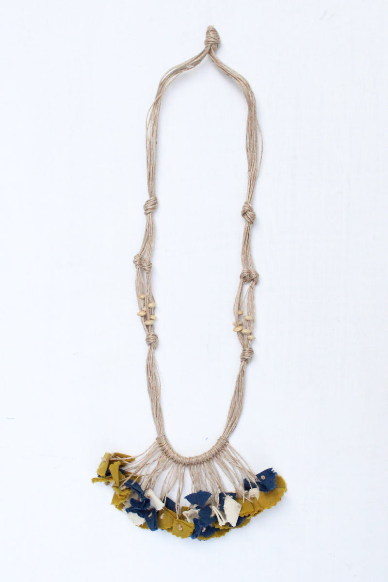 Textile Tassel Necklace – 8