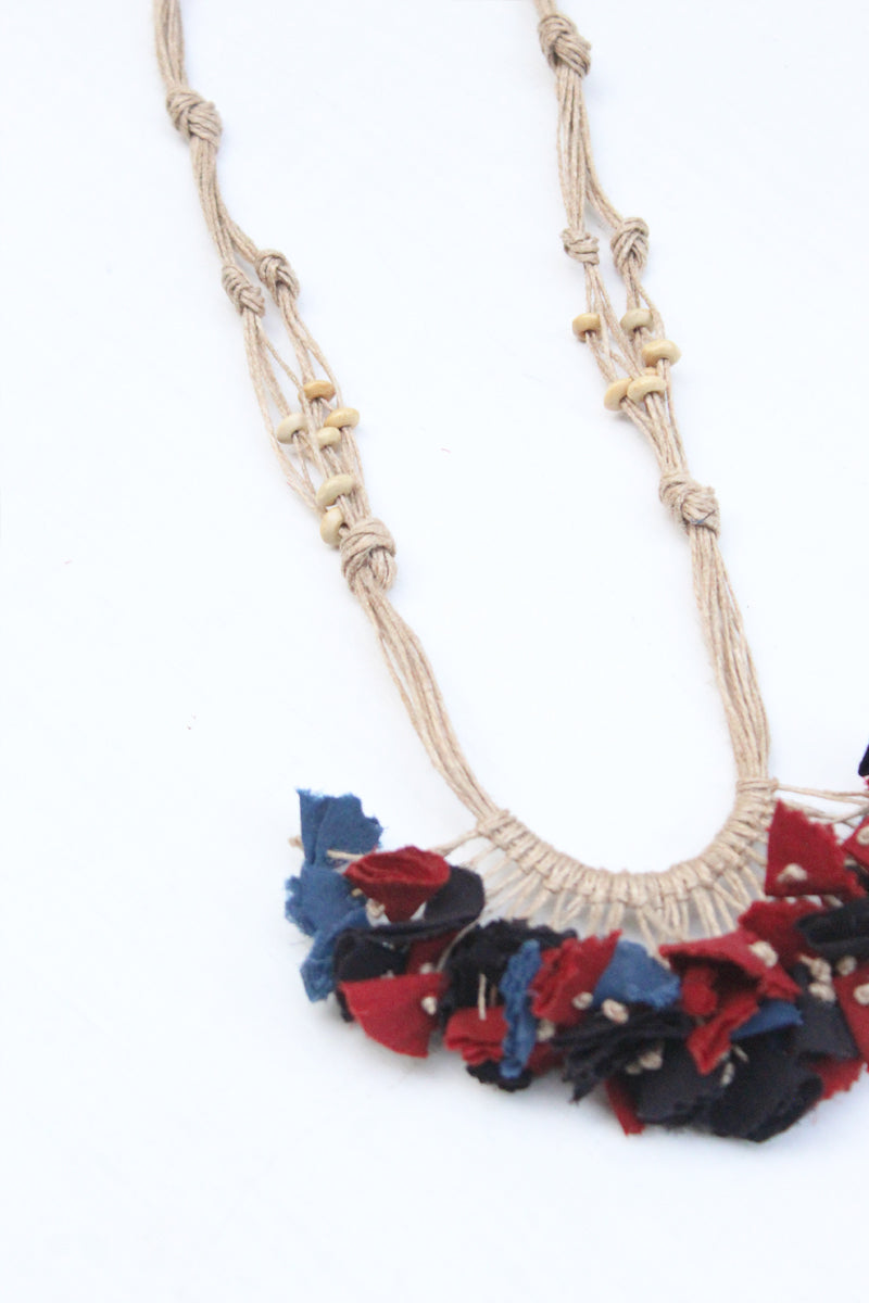 Textile Tassel Necklace – 9