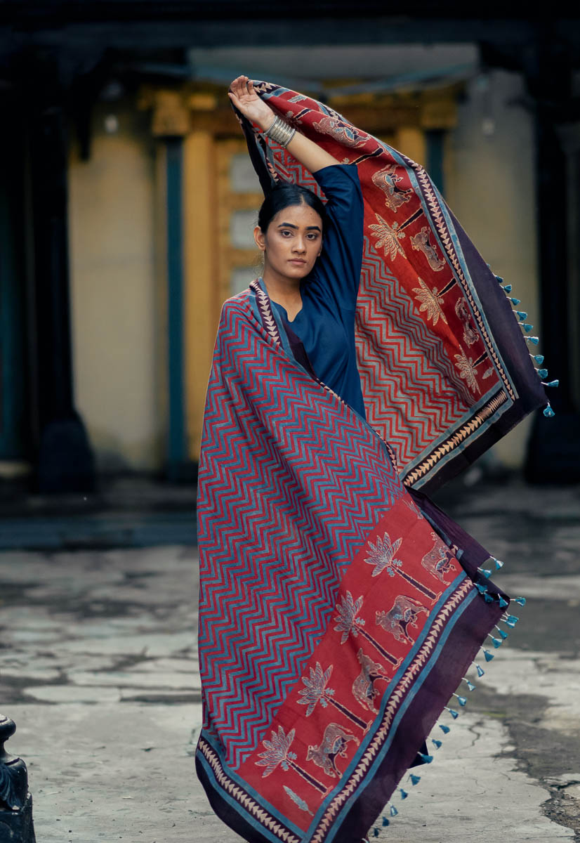 Co-ord Set of Kurta-Culotte-Dupatta – Nila 01