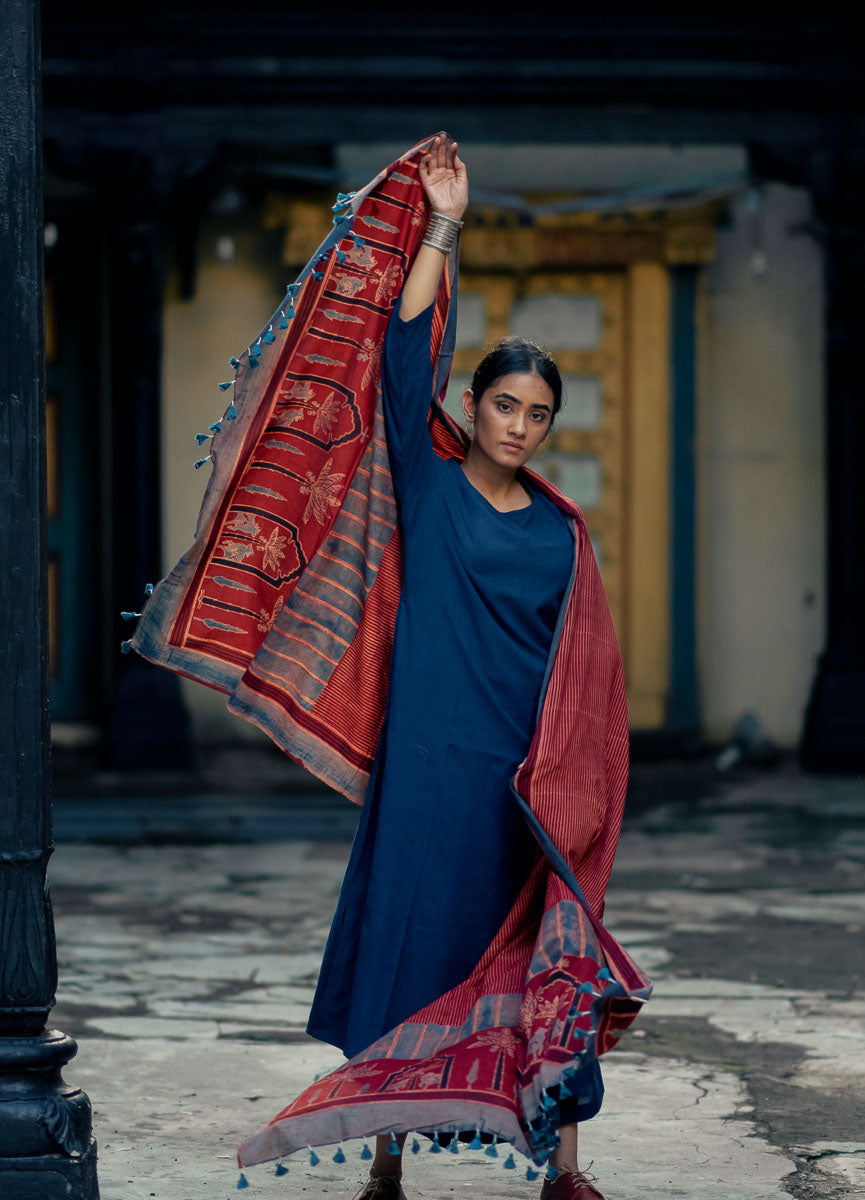 Co-ord Set of 3 - Kurta, Culotte & Dupatta - Nila 03