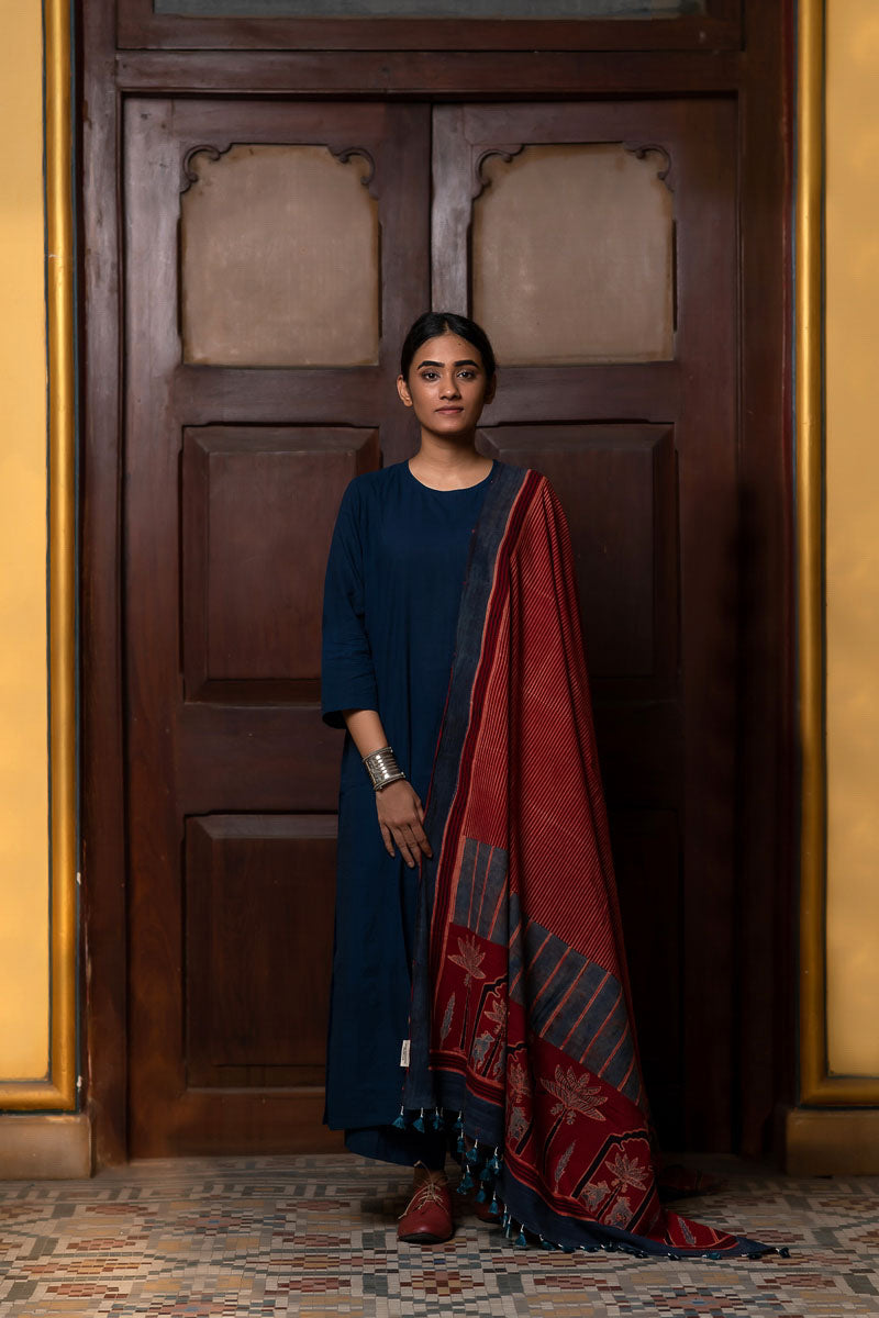 Co-ord Set of 3 - Kurta, Culotte & Dupatta - Nila 03