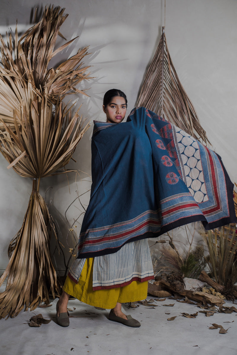 Co-ord Set of 3 - Kurta, Culotte & Dupatta - Sura 10