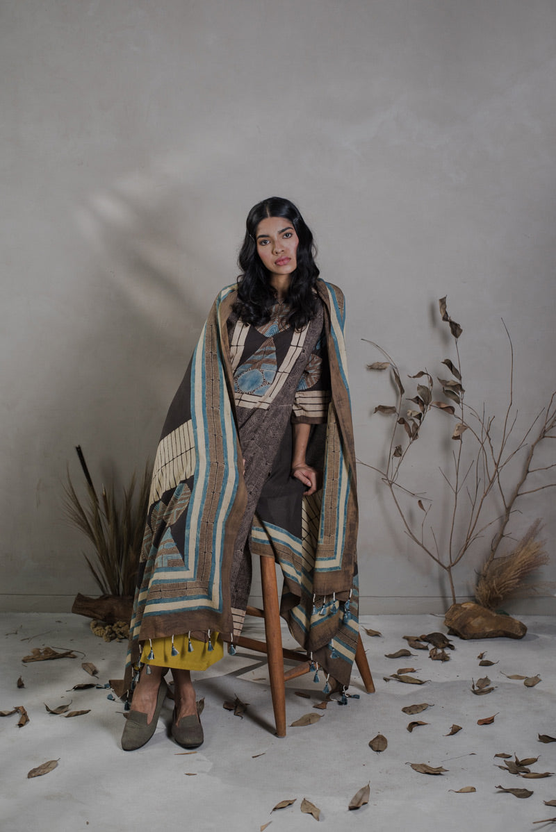 Co-ord Set of Kurta-Culotte-Dupatta – Sura 11