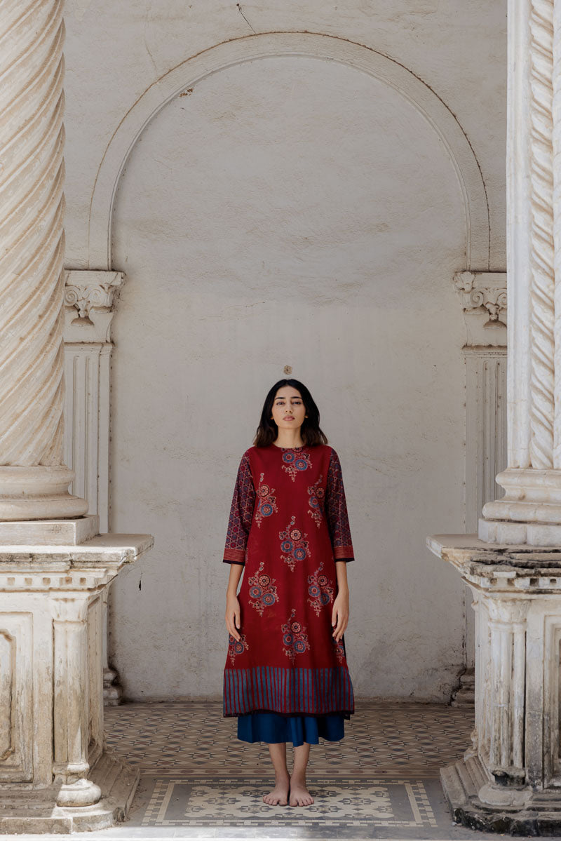 Classic Kurta – Red Zahra