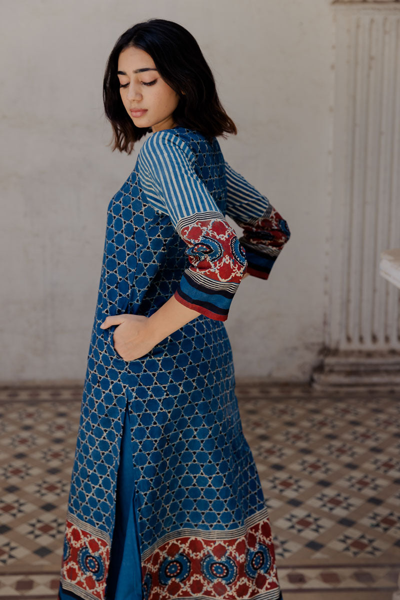 Classic Kurta -Indigo Airin