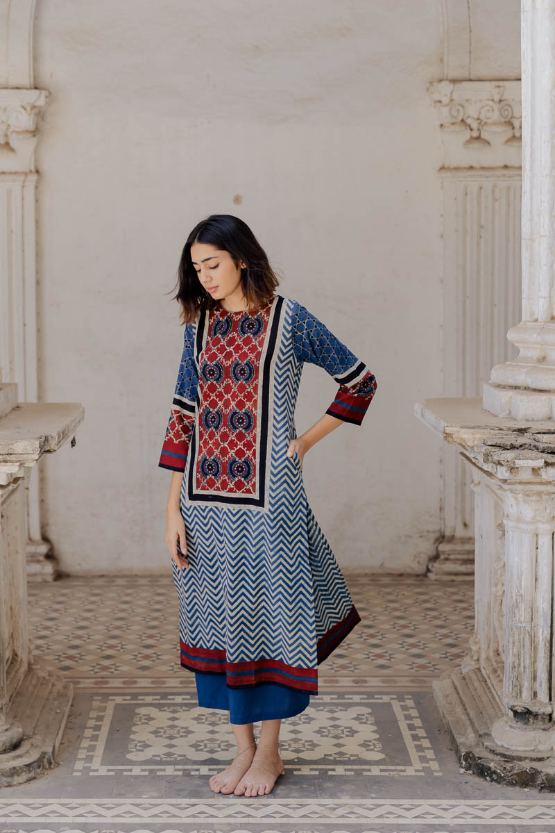 Classic Kurta -Indigo Neeha