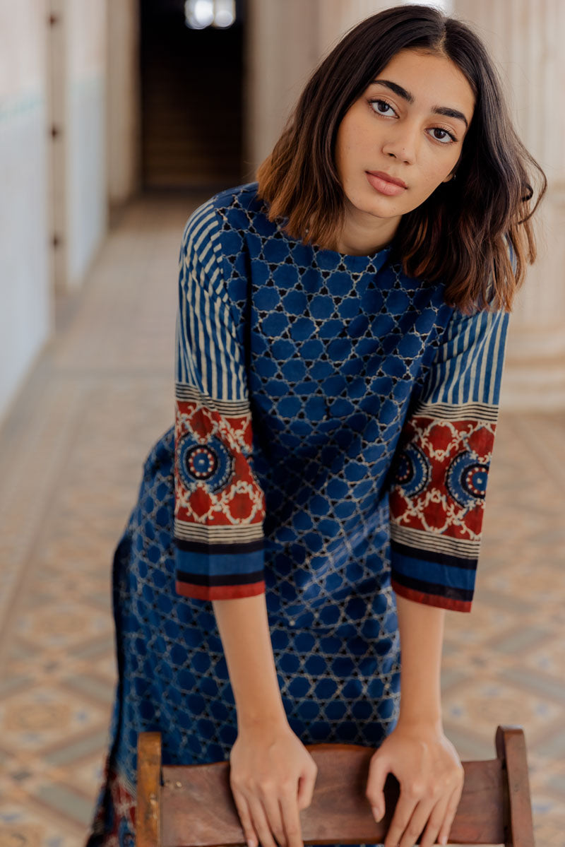 Classic Kurta -Indigo Airin