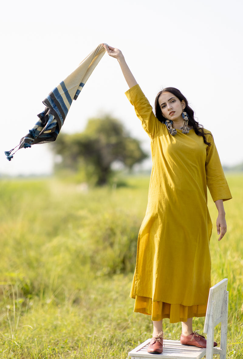 Co-ord Set of 2 – Mustard Kurta & Culotte