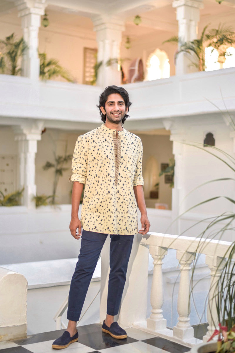 Band collar Shirt – Atwar