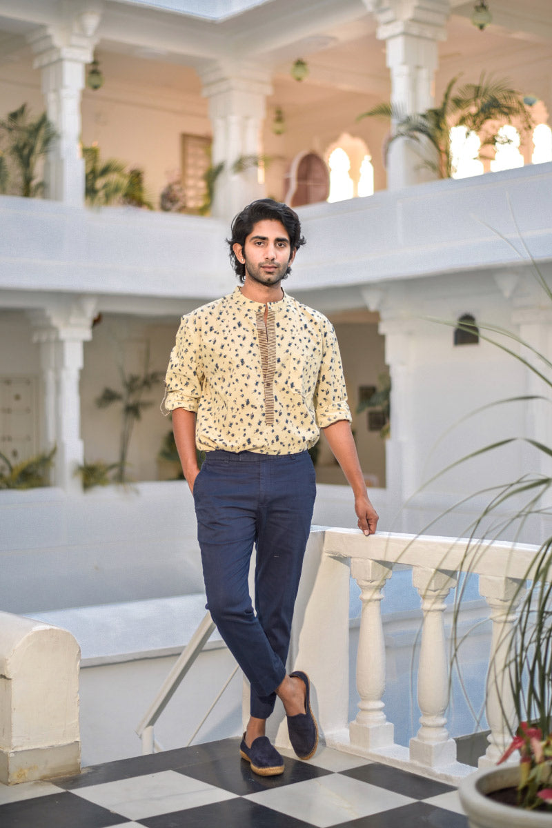 Band collar Shirt – Atwar