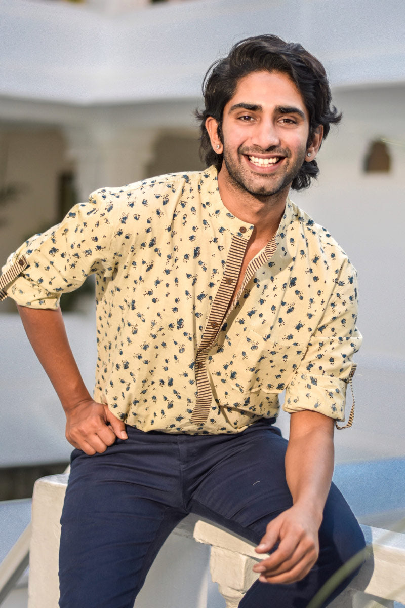 Band collar Shirt – Atwar