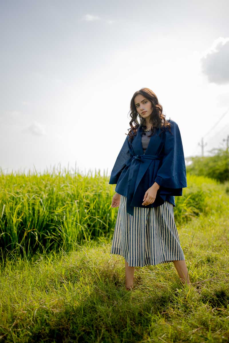 Freesize Kimono Overlay – Indigo