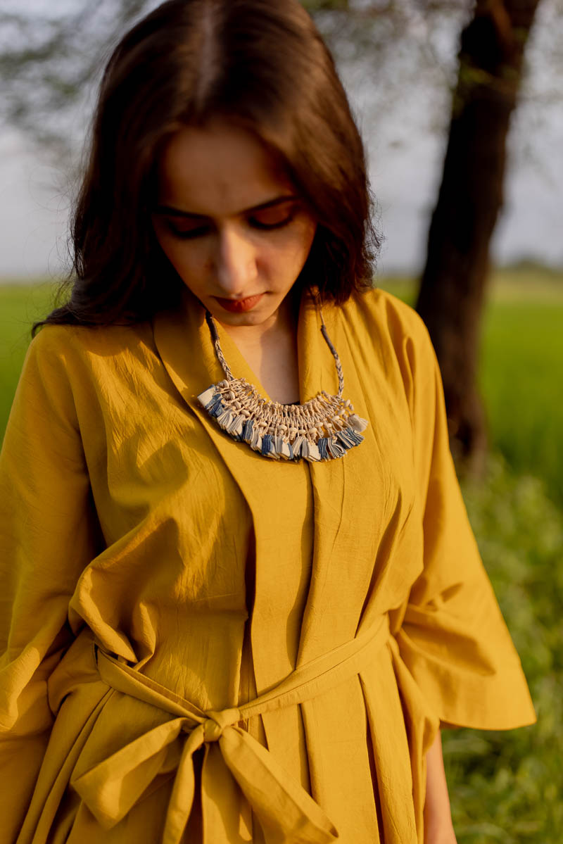 Freesize Kimono Overlay – Mustard