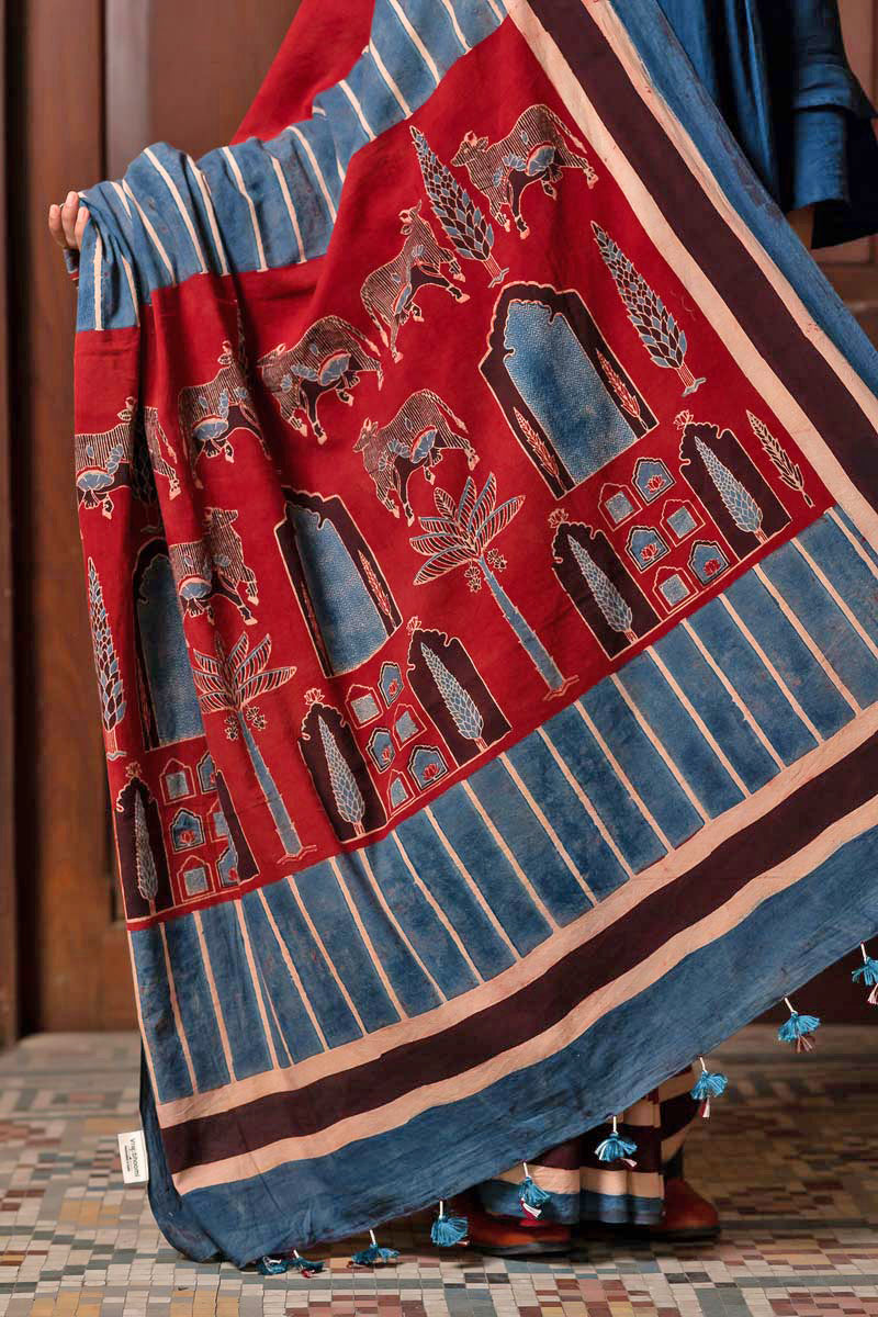 Cotton Saree - Gulenar 01