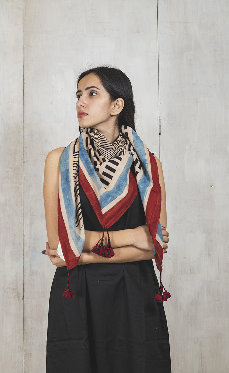 Cotton Scarf - Basic Pattern Play