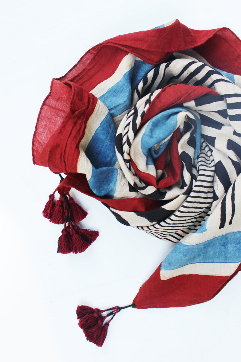 Cotton Scarf - Basic Pattern Play