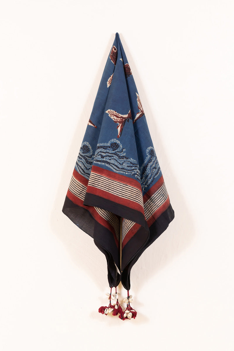 Cotton Scarf – Indigo Jhasha