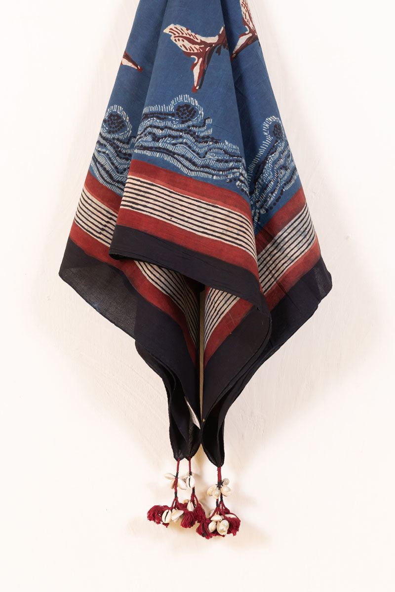 Cotton Scarf – Indigo Jhasha