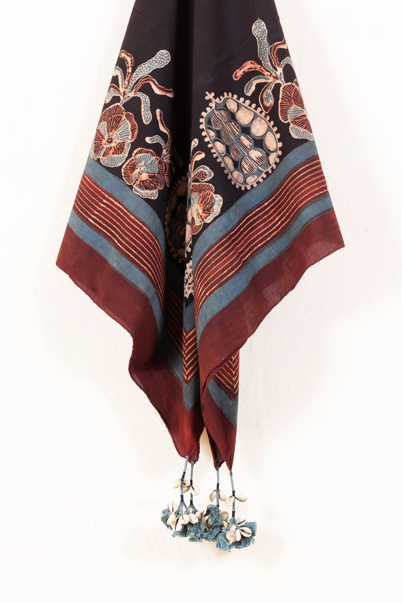 Cotton Scarf - Black Vanya