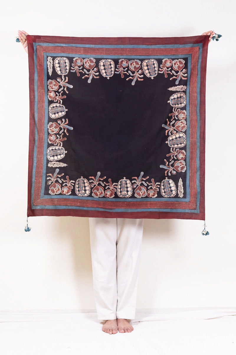 Cotton Scarf - Black Vanya