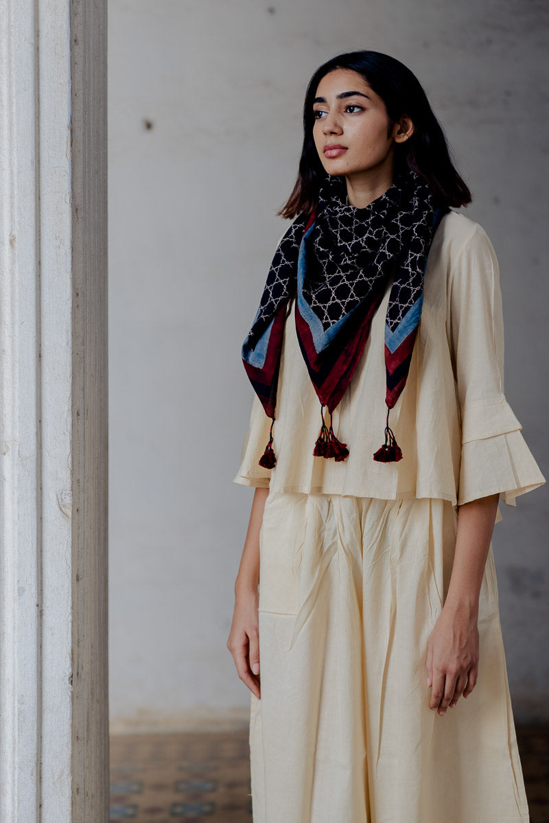 Cotton Scarf - Black Airin