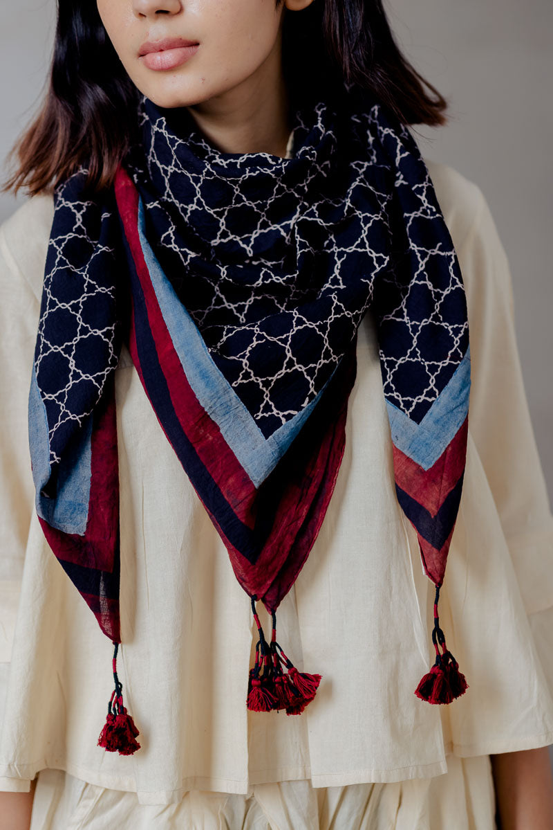Cotton Scarf - Black Airin