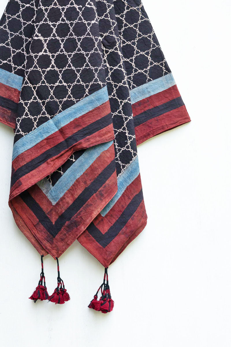 Cotton Scarf - Black Airin