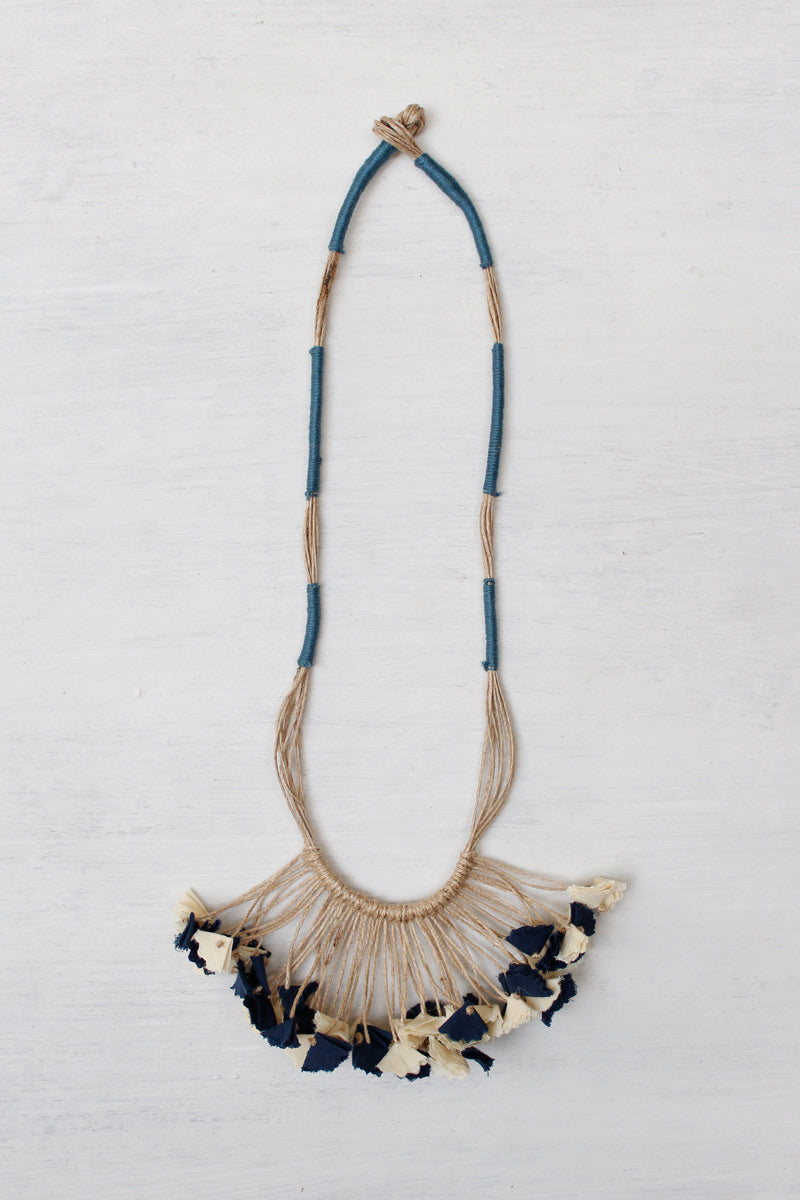 Textile Tassel Necklace - 5