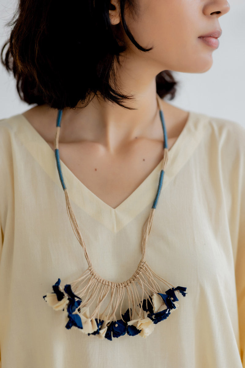 Textile Tassel Necklace - 5