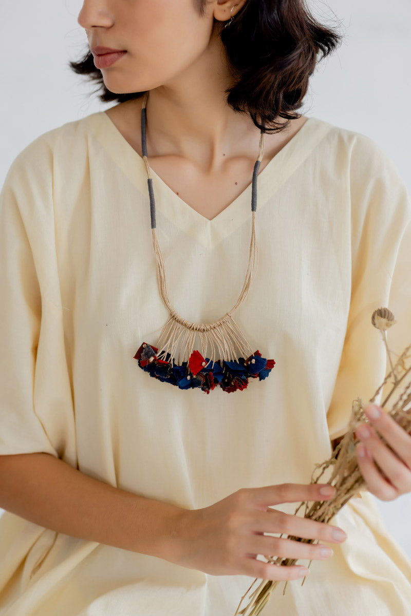 Textile Tassel Necklace - 7