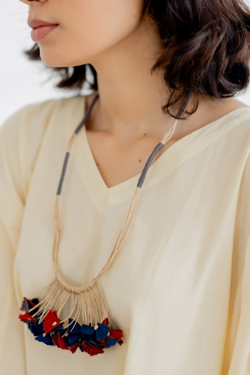 Textile Tassel Necklace - 7