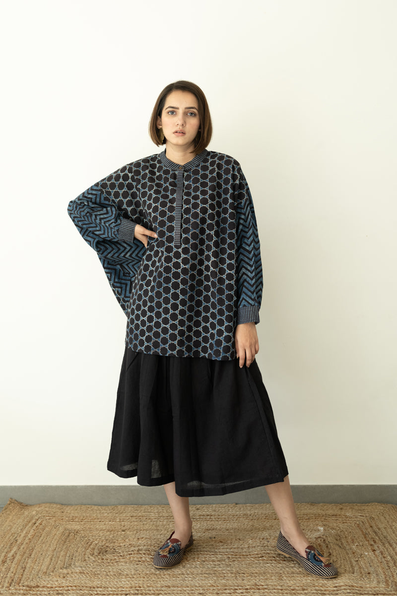 Freesize Antifit Top - Indigo & Black