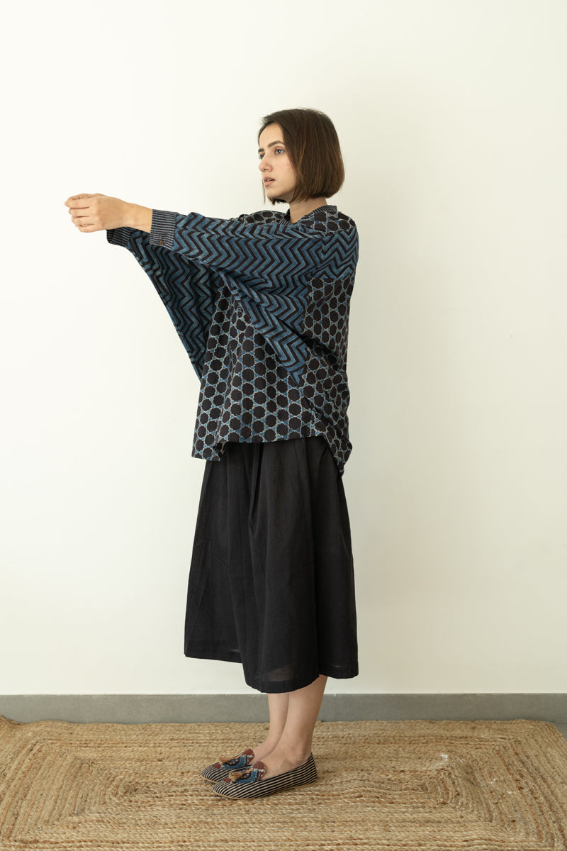 Freesize Antifit Top - Indigo & Black