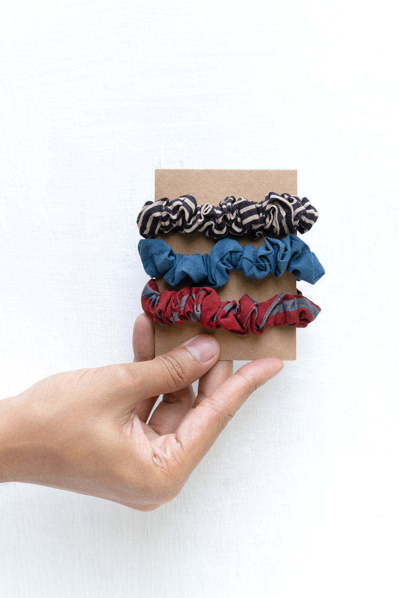 Set of 3 Scrunchies – Poppy