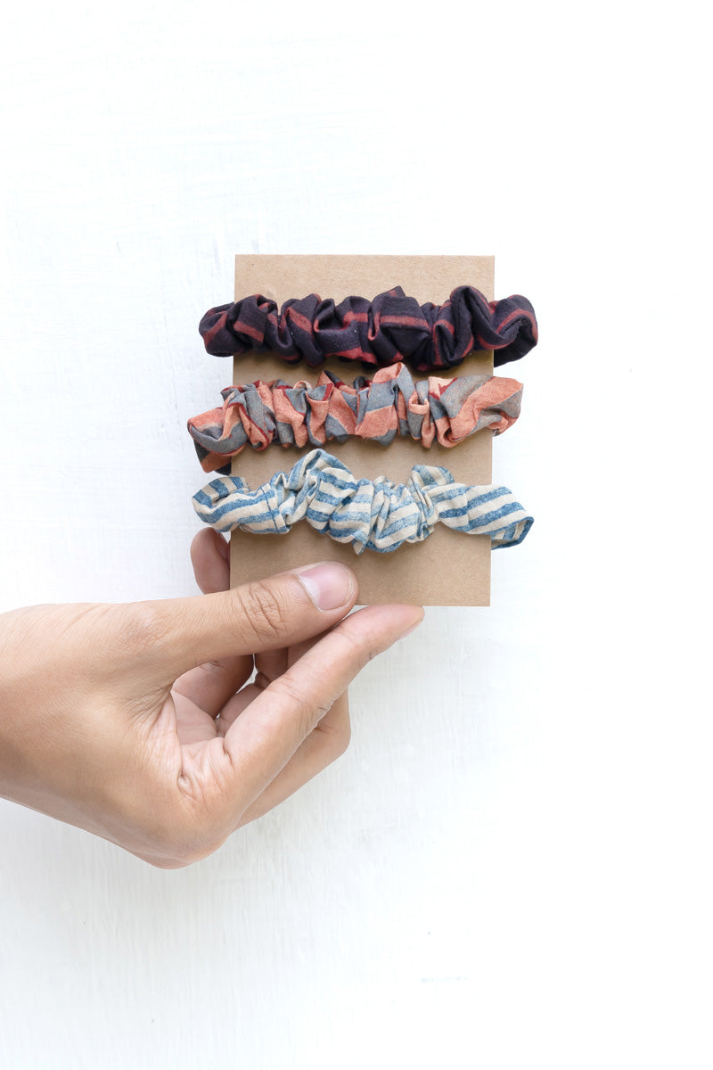 Set of 3 Scrunchies – Earthy