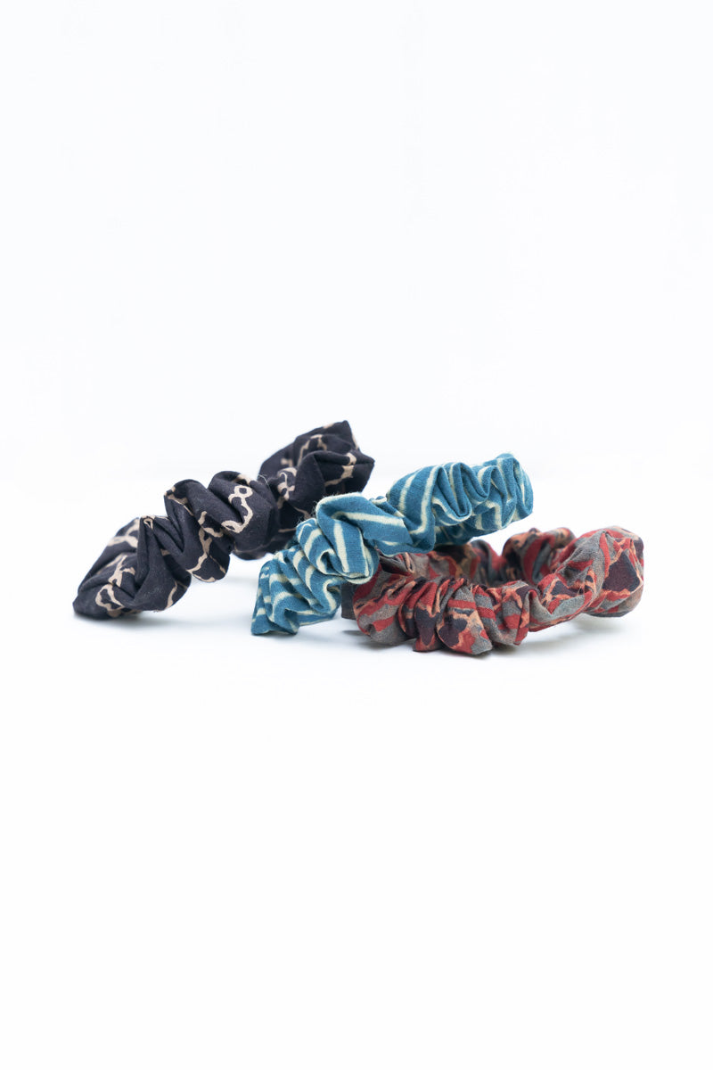 Set of 3 Scrunchies - Deep