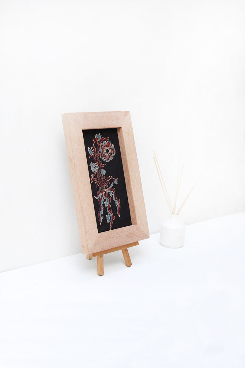 Wooden Frame with Floral Motif - 07