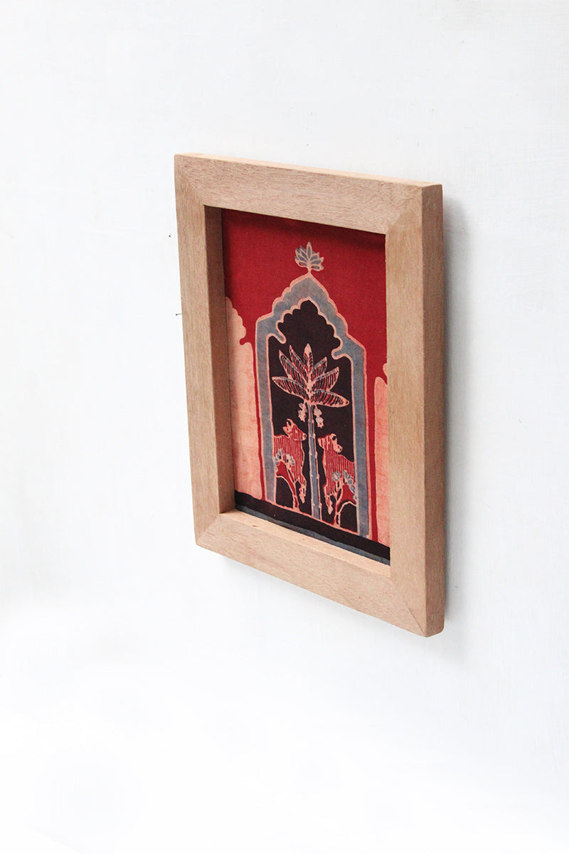 Wooden Frame with Pichwai Motif – 01